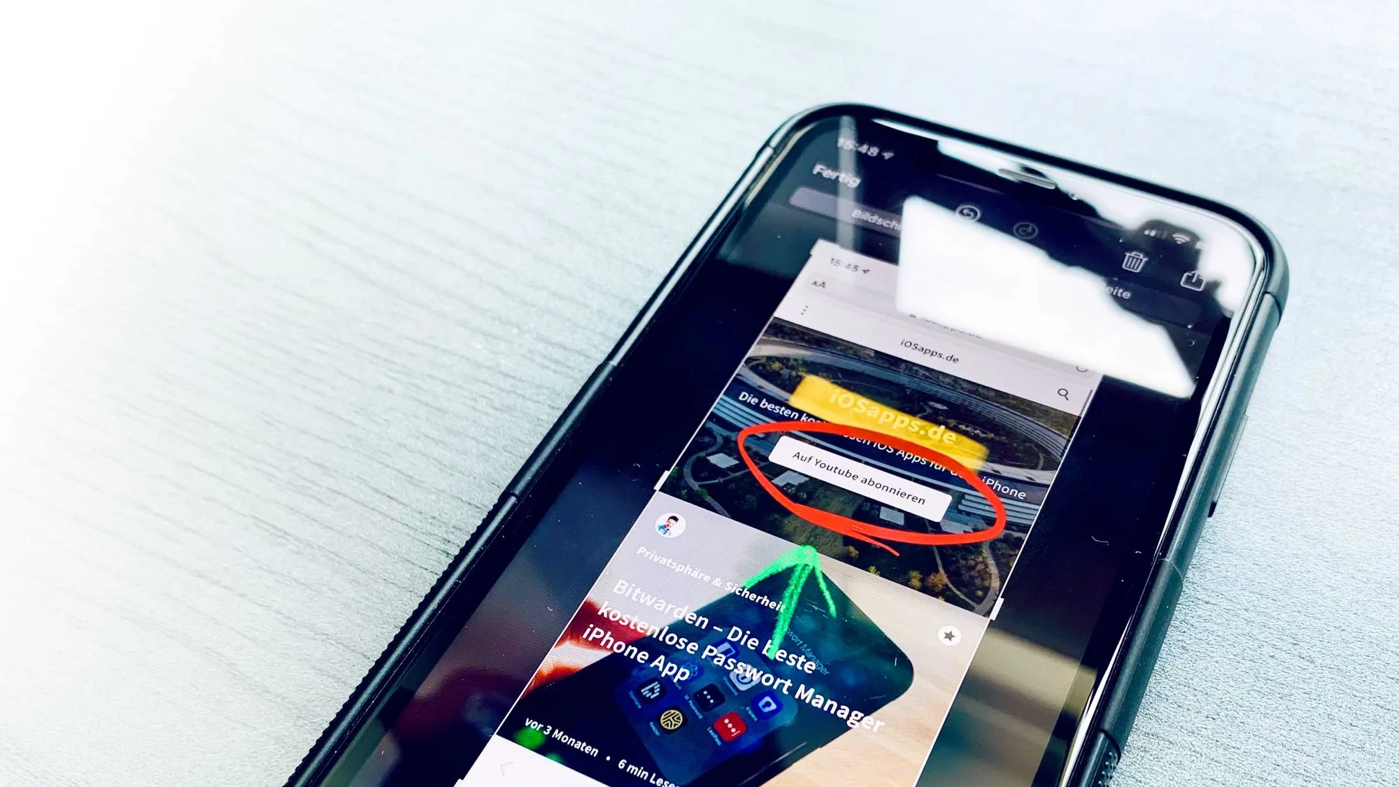 iPhone Screenshot markieren, annotieren & als PDF speichern